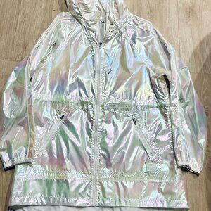 Calvin Klein Performance Iridescent High-Low Hoodie Jacket Size Large